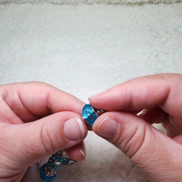 Stitch Rhinestone Bracelet and Necklace Set - Picture 8 of 9